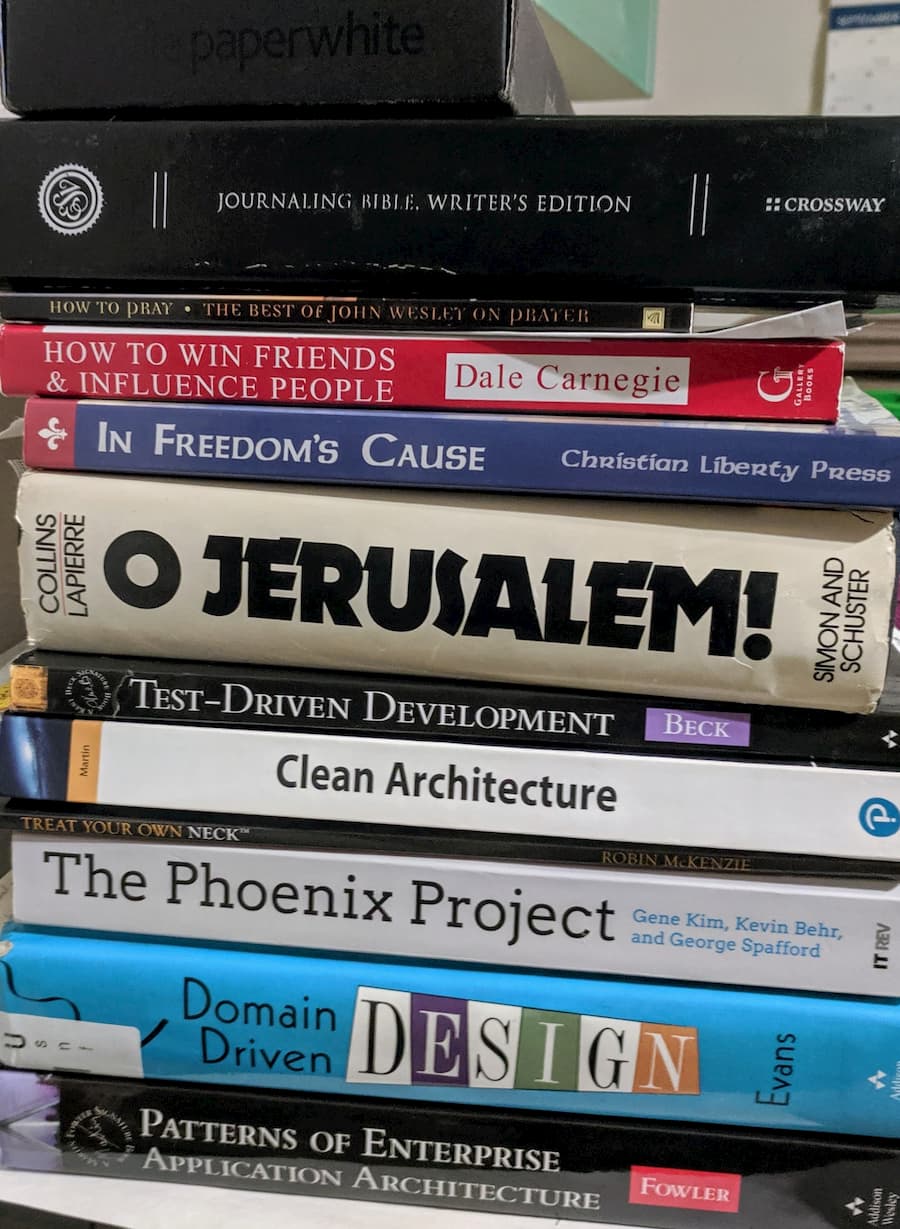 book stack